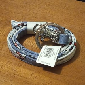 Vera Bradley Lanyard Beary Merry Cool Blue